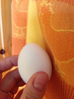 Kokt ägg o påskhandduk