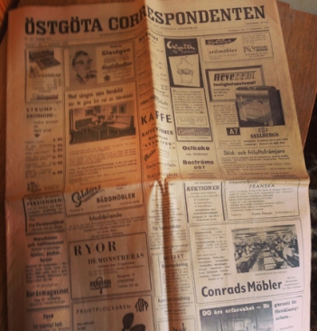 Östgöta Correspondenten från september 1958